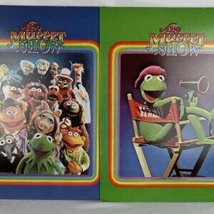 Vintage Unused Muppet Show Portfolio Folder Lot Of 2 Kermit Jim Henson 70s 80s
